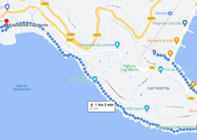 Cap Martin till Roquebrûne Cap Martin tågstation