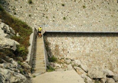 Promanad längs med Cap Martin-udden